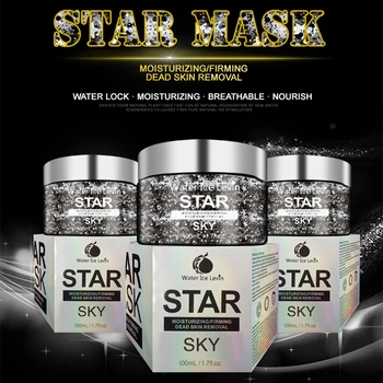 

Star Mask Glitter Gold Shrink Pores Brightening Moisturizing Peel Off Black Facial Mask