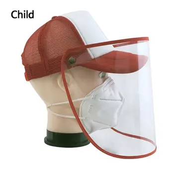 

Protective Cap Eye Protection Mask Baseball Cap Removable Face Anti-saliva Cap