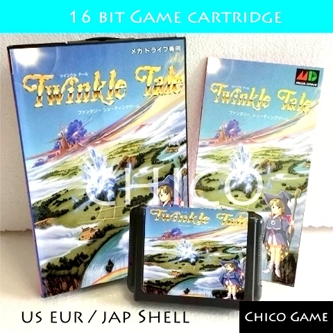 Twinkle Tale с коробкой и руководством для Sega MegaDrive игровая консоль 16 бит MD
