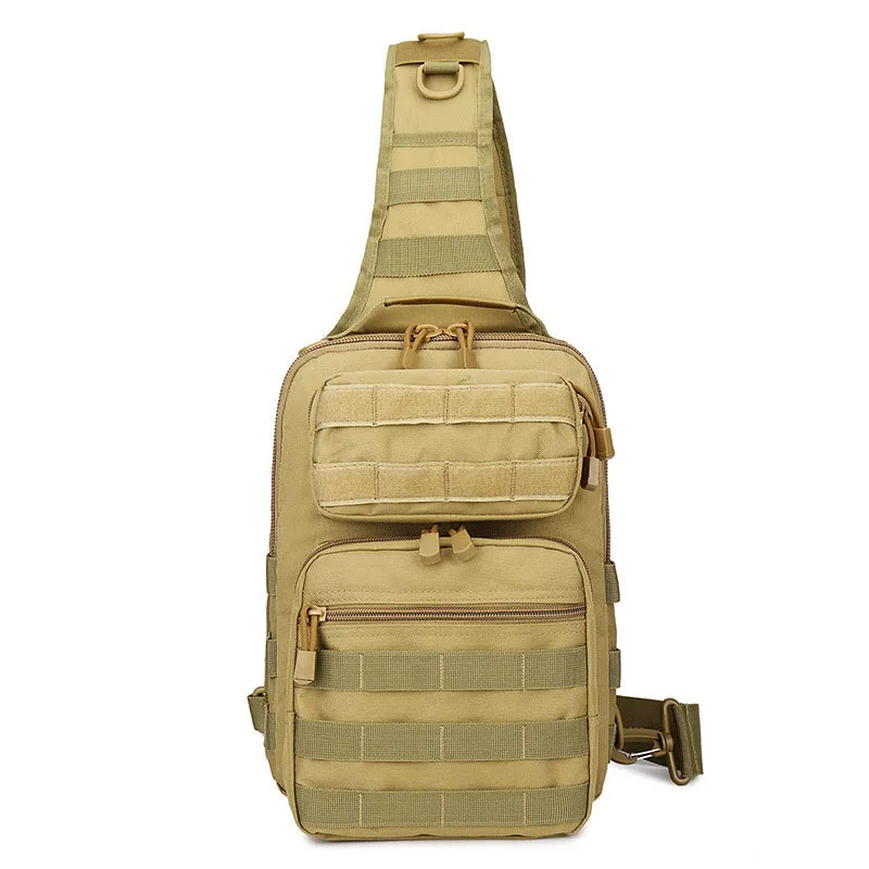 Нейлоновые альпинистские сумки, тактический нагрудный рюкзак, военная сумка для охоты, кемпинга, походов, армейских походов, рюкзаки на плечо XA117G - Цвет: Khaki