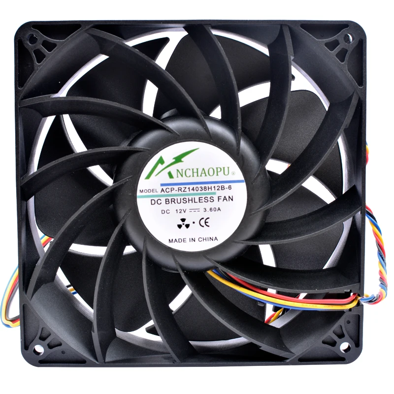 Ventilador de Refrigeração para o Chassi do Servidor 14cm 14cm 140x140x38 mm 12v 3.60a 4pin Axial de Alta Velocidade - Imagem 2