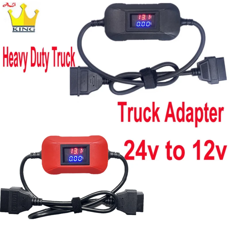 

For Heavy Duty Truck 24V to 12V Truck Adapter car scanner For Launch X431 easydiag 3.0 Easydiag 2.0 Golo 3 OBD2 Scannner tools