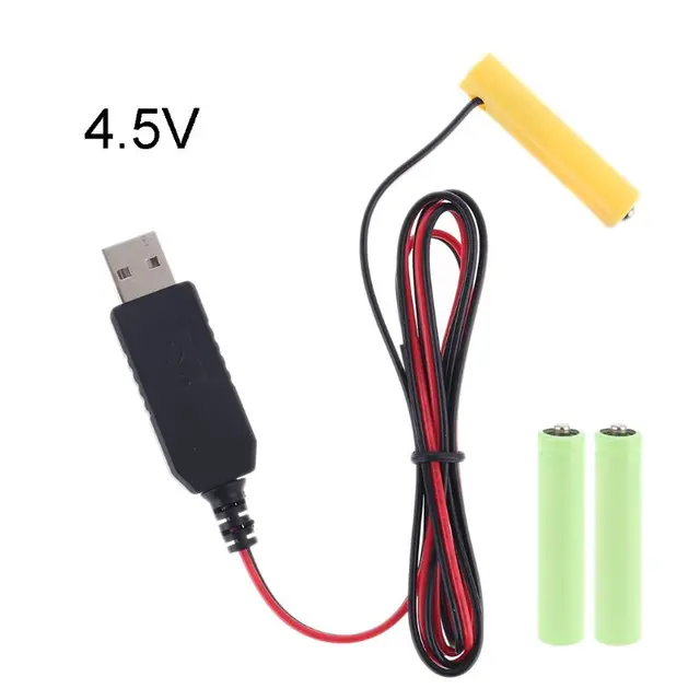 AA Battery Eliminator 2m USB Power Supply Cable Replace 1 to 4pcs AA Battery Batteries Electronics Parts Power supply fd7acb3515ad33fc8f6d6c: 2AA|3AA|4AA|AA