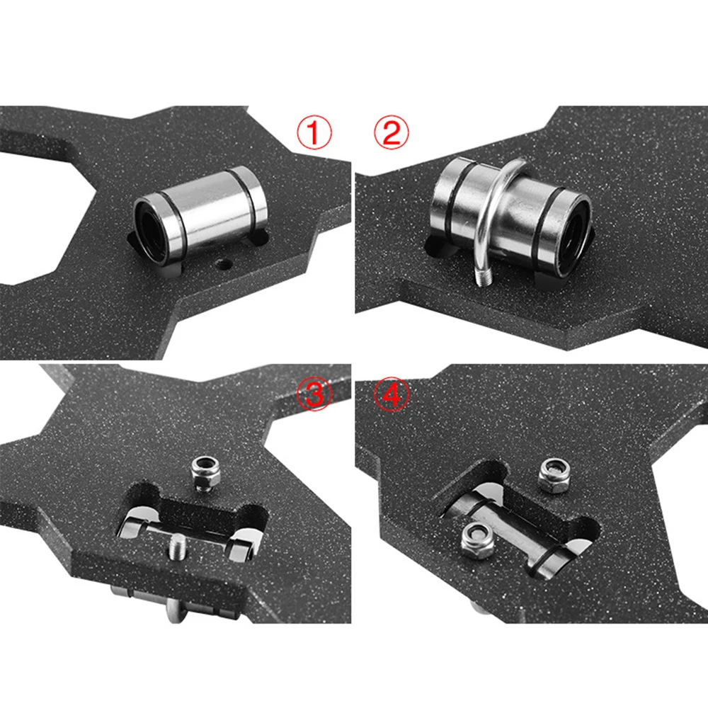 Для Prusa i3 MK2/MK2S/MK3 3D принтер DIY части, 3 шт. нержавеющая сталь u-болты, 10 шт. линейные подшипники LM8UU
