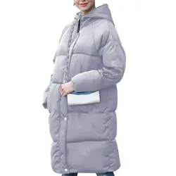 Женское пальто, верхняя одежда, Женская куртка на толстой молнии, новое модное зимнее пальто для женщин, негабаритная хлопковая стеганая