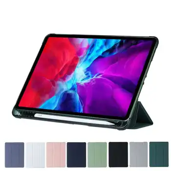 

New iPad 10.2 Inch Pen Slot Protective Cover Pro11 Leather Case Mini45 Shell Air3 Soft Shell TPU