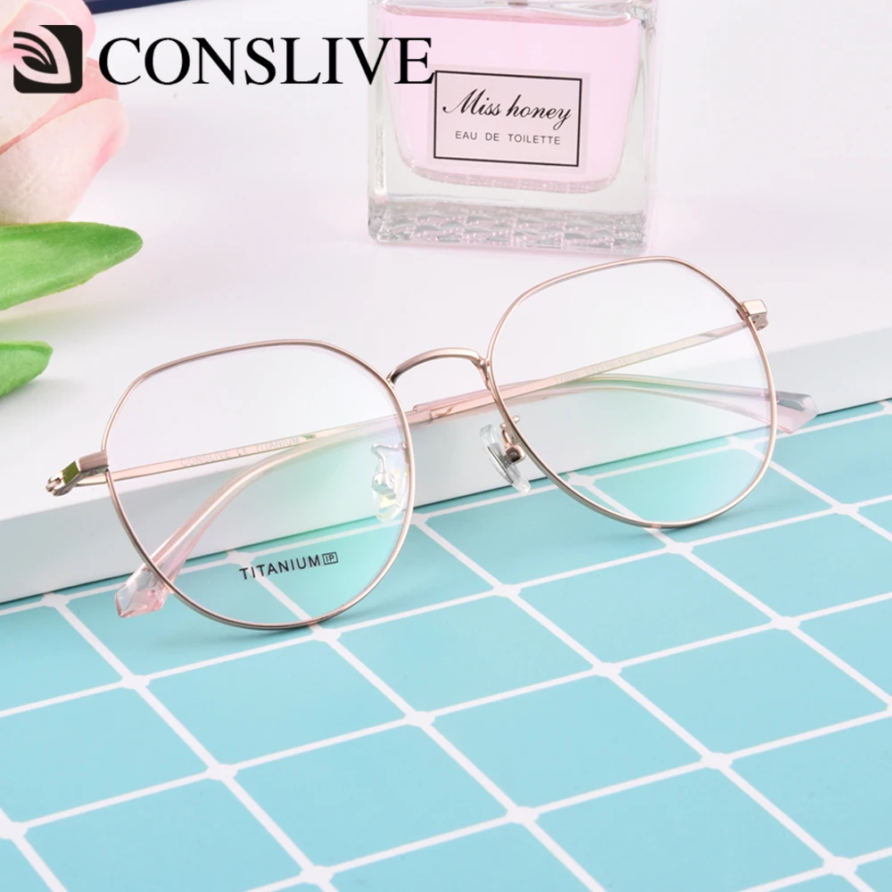 

Titanium Optical Glasses Frame for Women Korea Japan Style Prescription Eyeglasses Spectacles for Myopia Progressive 17905