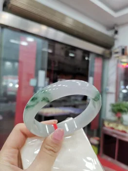 

Real Myanmar green jade bangles handcarved flower jadeite jade bracelet emerald jade bracelets jade jewelry jade jewelry