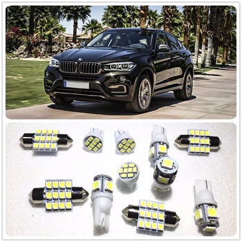 

11 set White LED Lights Interior Package 10&36mm For BMW 118i 120i 125i 220i 228i 235i 320d 325i 328d 428i 435i
