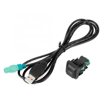 

56.7in Car Auto Audio USB Cable Adapter Socket CD Player System Connector Jack Fits for VW