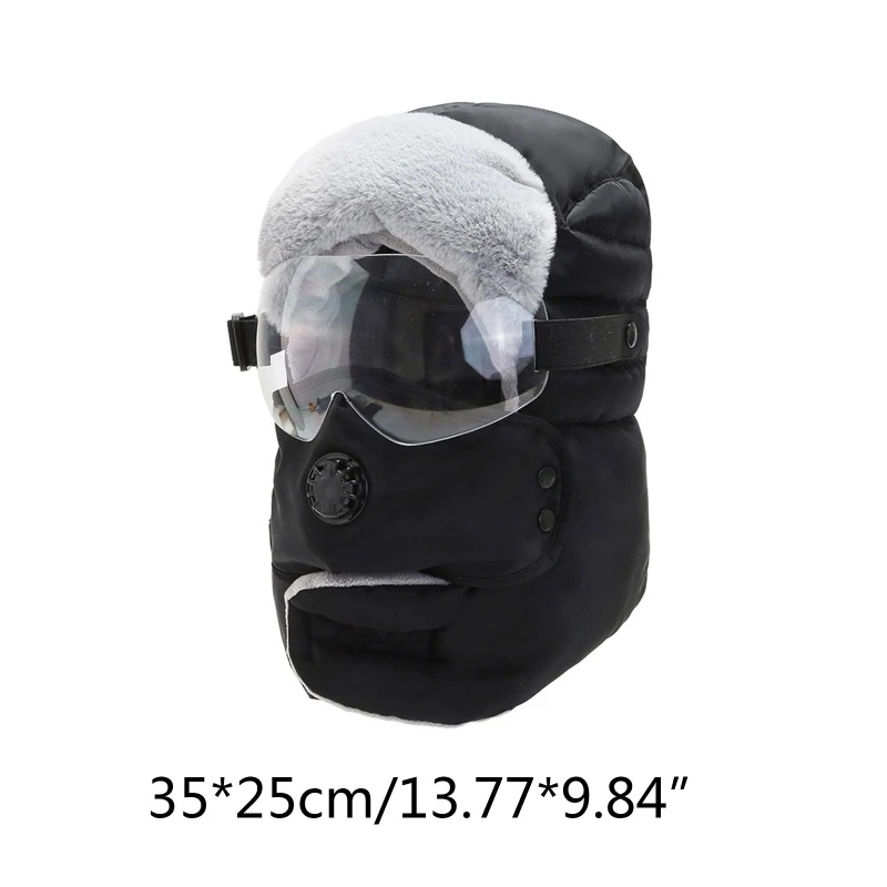 2021 neue Unisex Warme Winter Hut Männer Frauen Dicke Warme Maske Neck Schal