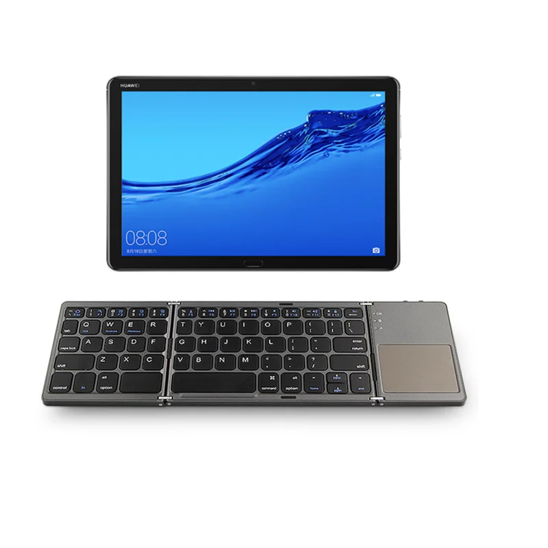Двойная Складная Беспроводная Bluetooth клавиатура для Huawei MatePad Pro 10 8 matepad 4 MateBook E 12