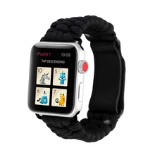 Ремешок для apple watch, ремешок 42 мм, 38 мм, версия apple watch 4 браслет 44 мм 40 мм наручных часов iwatch, 4/3/2/1 для путешествий нейлоновый зонтик ремень