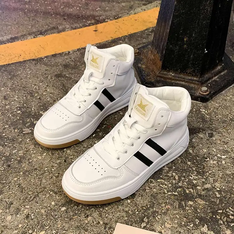 womens white leather high tops