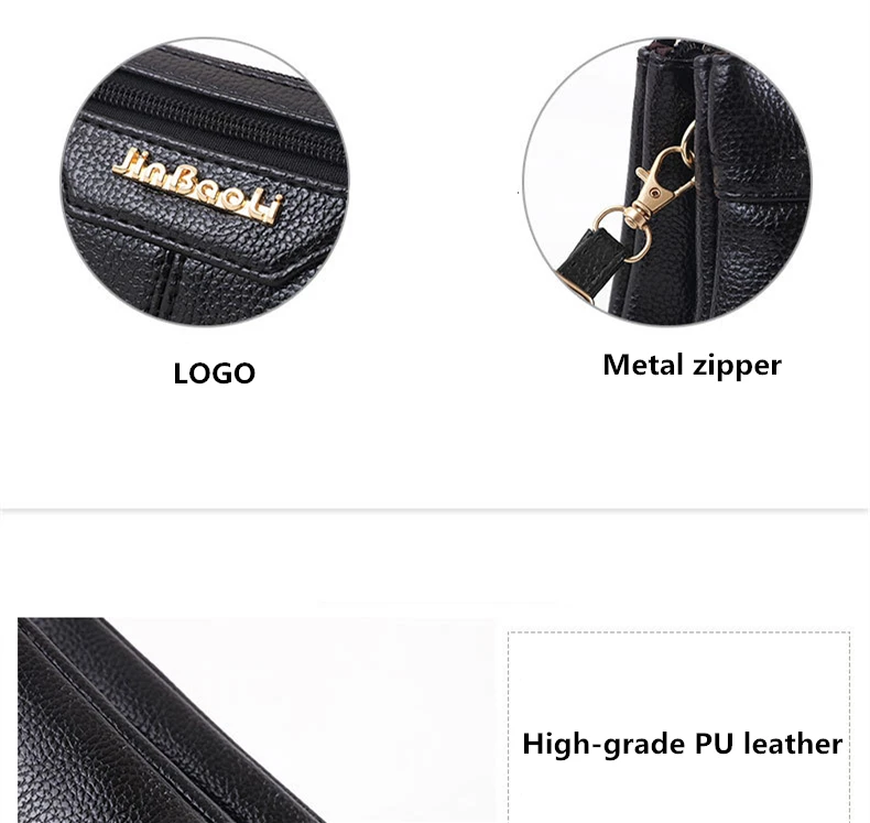 LEI LIN PU new style small bag Ladies Wallet Women PU Leather Clutch Bag Girls Zipper Clutch Coin Purse Female Bag Handbag fo