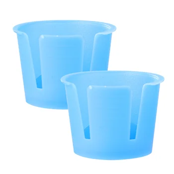 

50PCS Dental Plastic Mixing Bowls Disposable Small Plaster Mixing Bowls for Dentist Clinic (Blue)