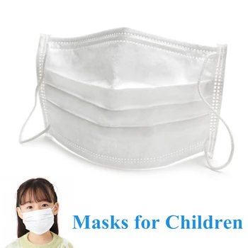 

3ply Disposable Kids Face Masks with Filter Anti Virus Earloop Mouth Mask Germ Protection Health Care Facial Cover PPE Kit