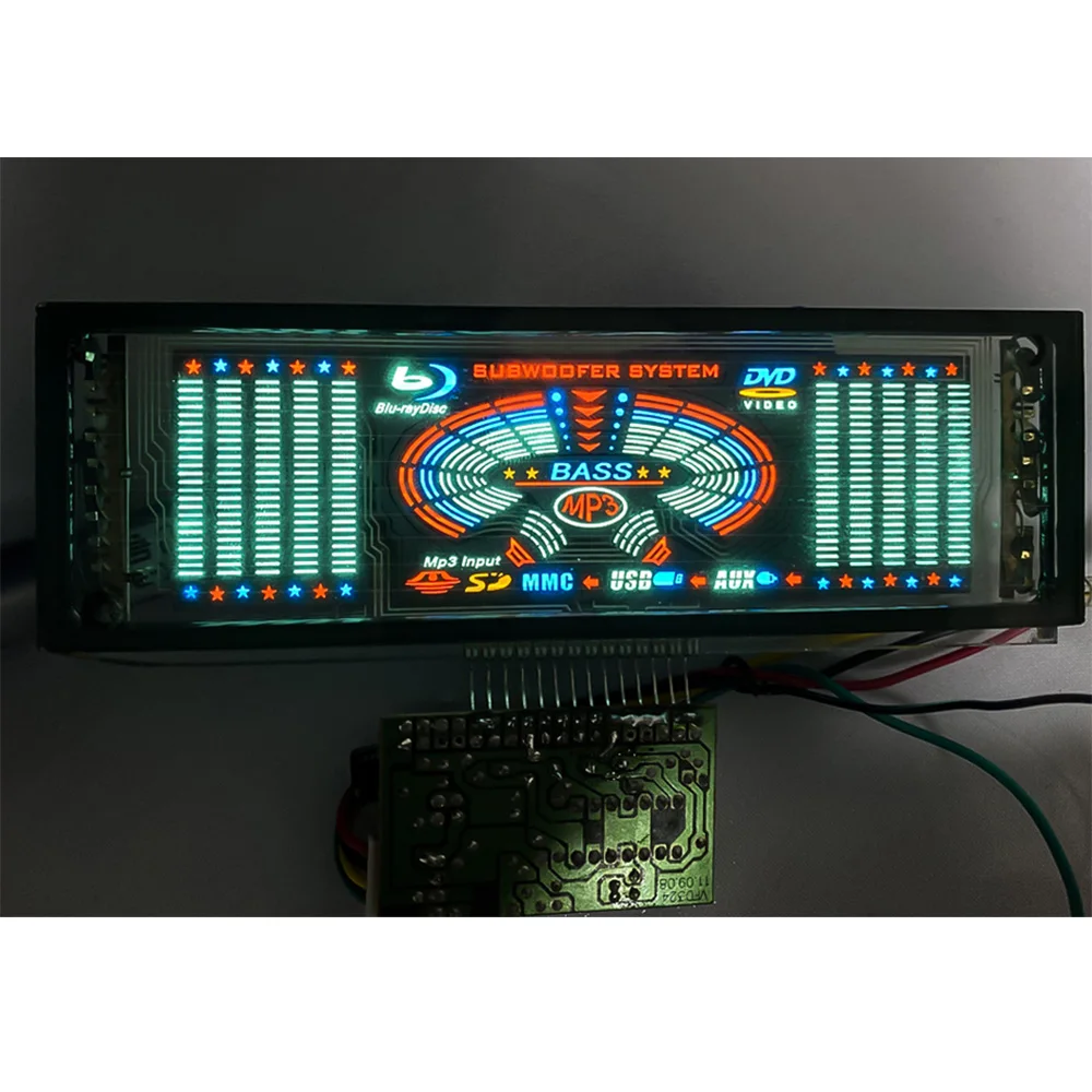 Aiyima Spectrum Indicator VFD Music Audio Audio VU Meter/Amplifier Board Level /Precision Clock Multimedia Display