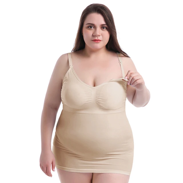 Plus Size 4XL 5XL Maternity Camisole Breastfeeding Camisole Seamless Vest Maternity  Underwear Breastfeeding Pajamas - AliExpress