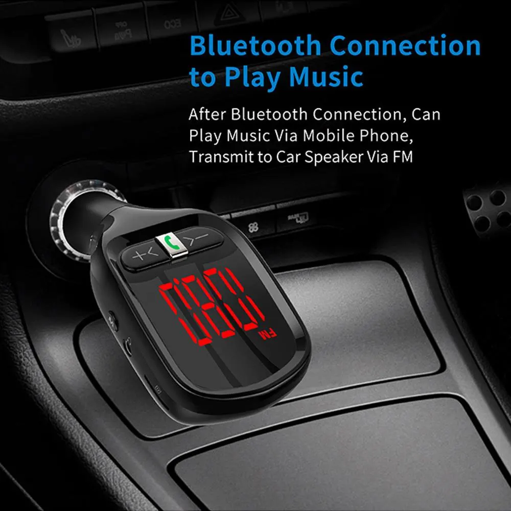 1 шт. Bluetooth Handsfree автомобильный комплект MP3-плеер A2DP музыкальный приемник адаптер Поддержка IOS Android и т. Д. Смартфонов планшета