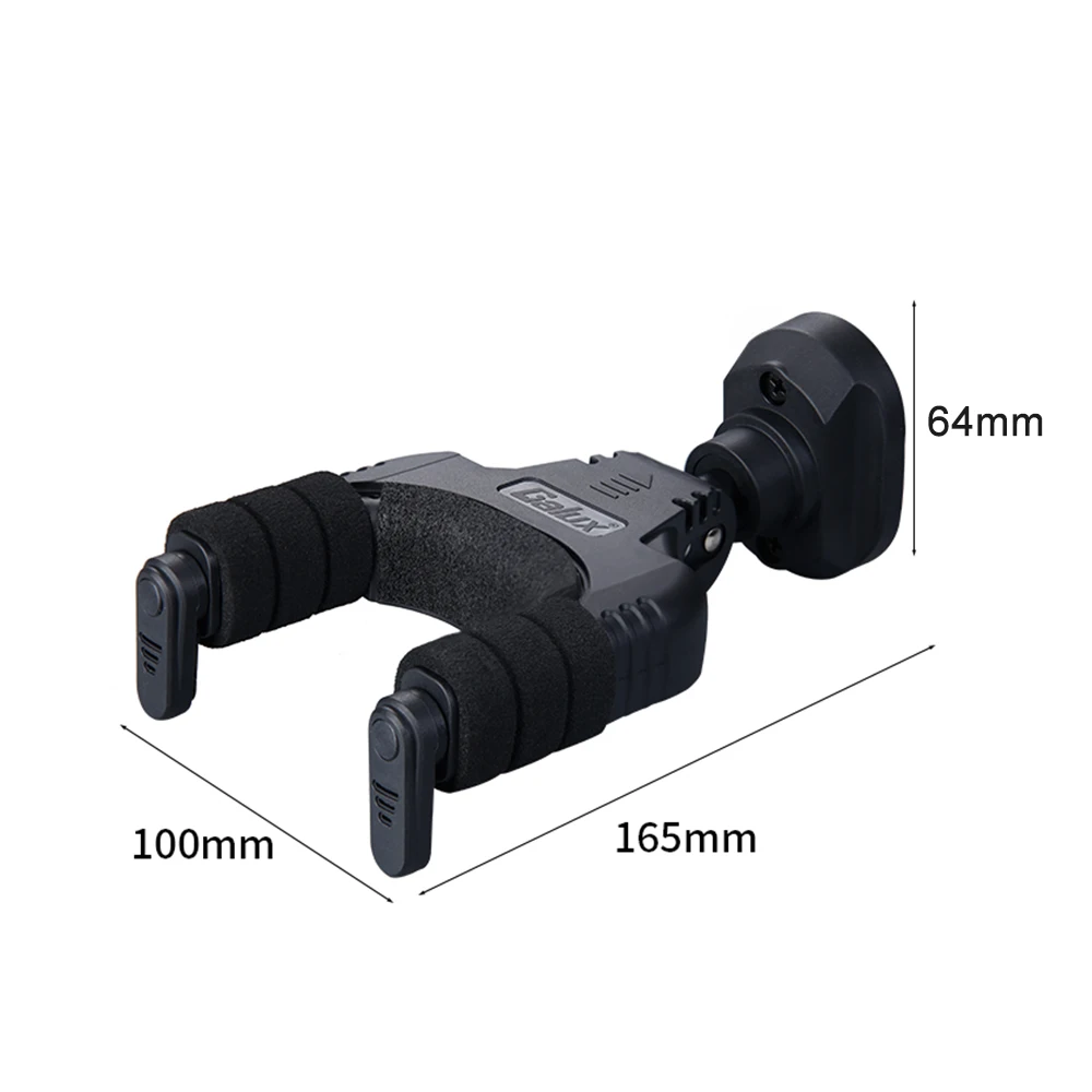 GH-110P Авто замок Гитара Держатель с крючком настенное крепление для акустической Народной классической гитары бас мандолина