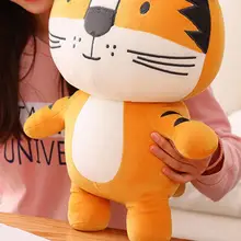 

Nice-looking Plush Toy Bright Color Huggable Cartoon Tiger Stuffed Doll Tiger Doll Plush Doll
