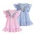 Summer Girls Tassel Flying Sleeve Dresses Stripe Cute Kids Party  for  Girls Princess Dress Tops Clothes Baby Girls Clothing 1