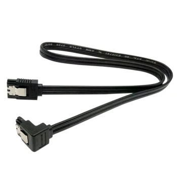 

Hot Sale SATA 3.0 Cable SATA III 6GB/s Right Angle 90 Degree For HDD Hard Drive 50cm