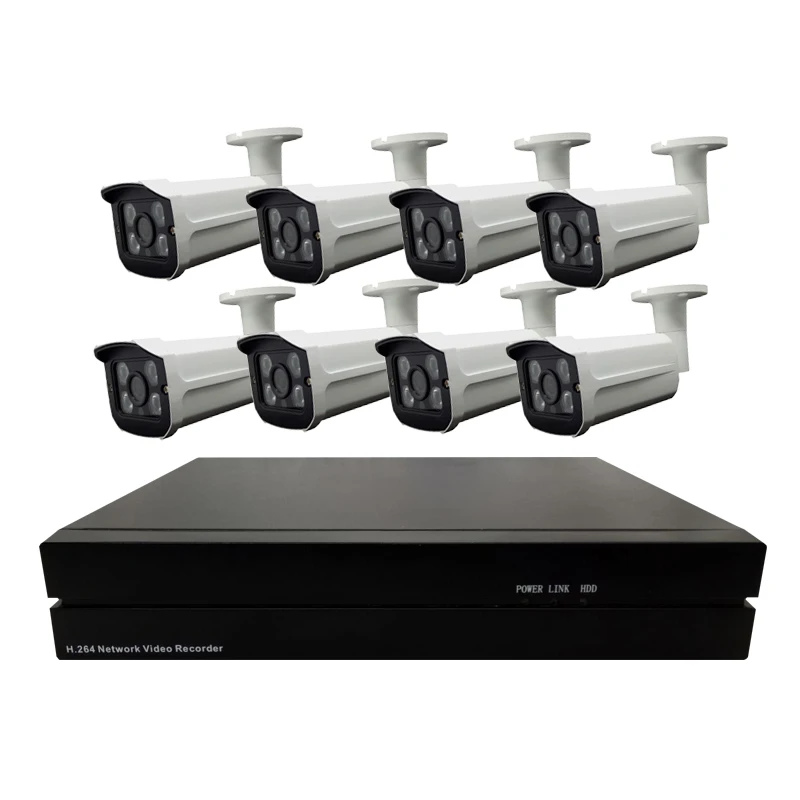 Evolylcam 4CH/8CH POE NVR 2MP 1080P IP Камера Onvif P2P уличная, инфракрасная, цилиндрическая видеонаблюдения Видеокамера POE CCTV Системы комплект