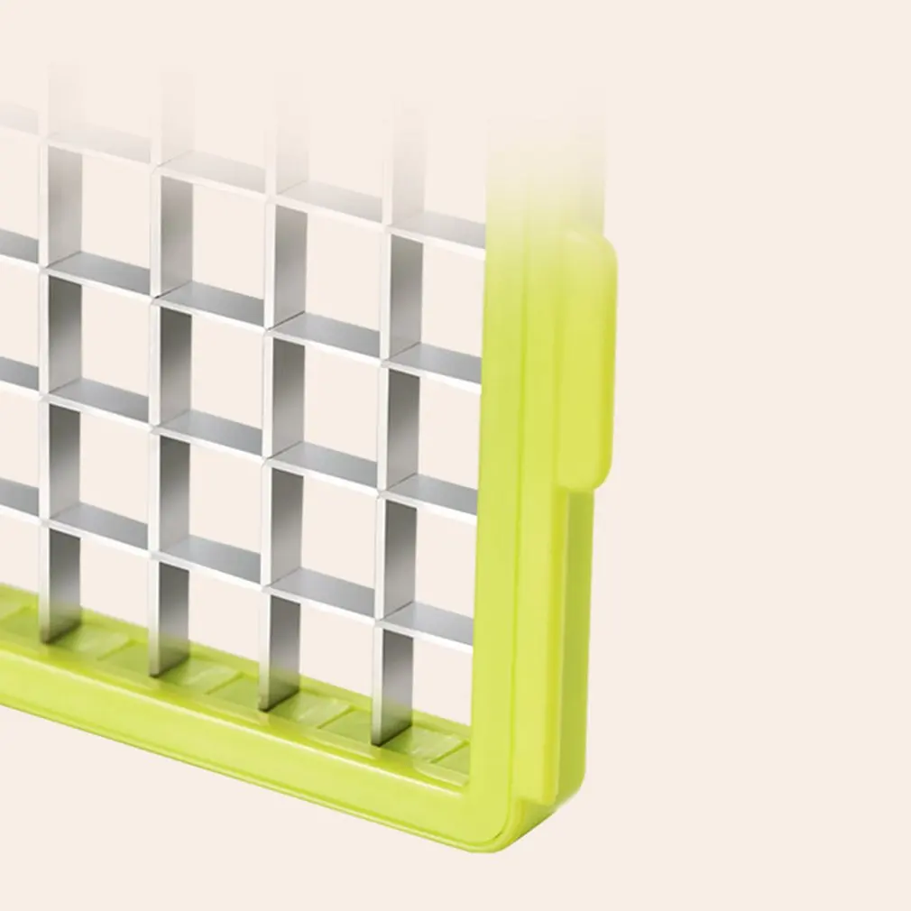 Practical ractical Vegetable Chopper Stainless Steel Vegetable Dicer Chopper Slicer Cutter For Mushroom Cucumber Carrot 2