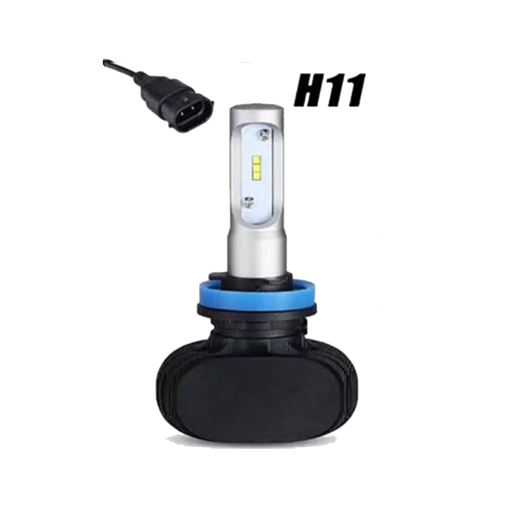 1 pc h11 Дорк H7 светодиодный H4 лампа авто фары 9005 9006 H3 H13 H8 880 H27 9004 9007 H11 светодиодный H1 S1 50 Вт 8000LM 6500 к автомобильной лампы CSP - Испускаемый цвет: 1 pc h11