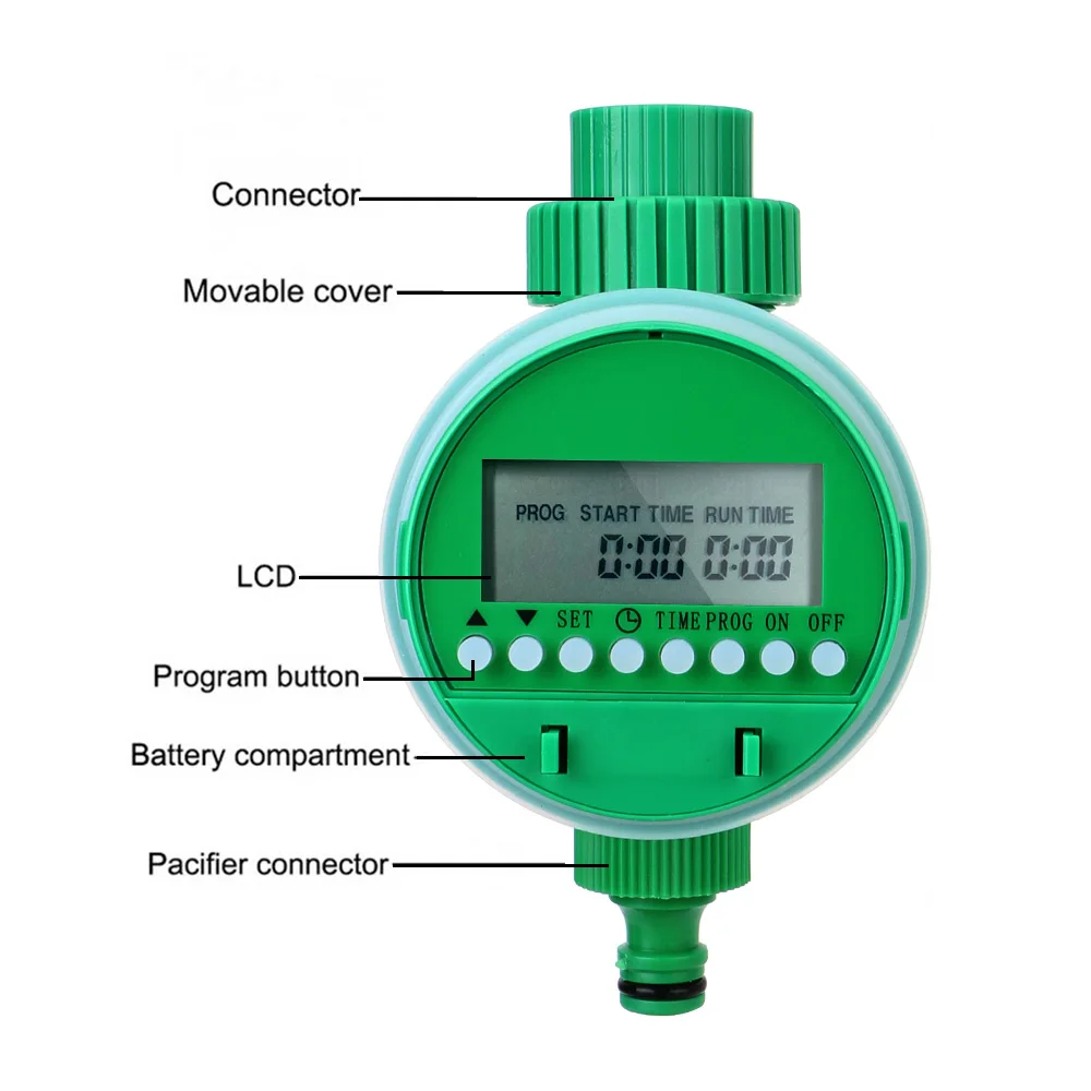 Automatic Irrigation Controller Intelligence Garden Watering Timer Lcd Display Valve Watering Control Device Electronic