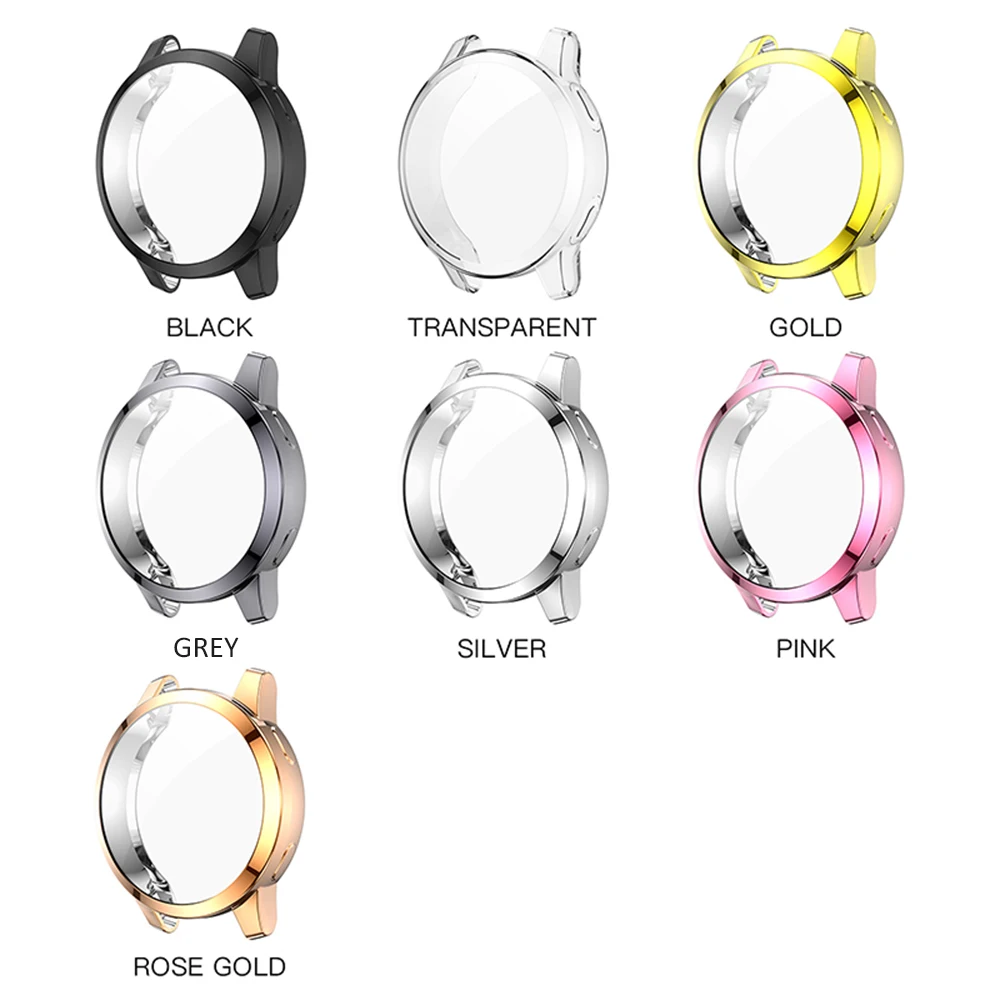 2021 TPU Soft Screen Glass Protector Case Shell Frame For Garmin Vivoactive 4/4S Venu 2/2S Bumper Vivoactive4 Venu2 Full Cover