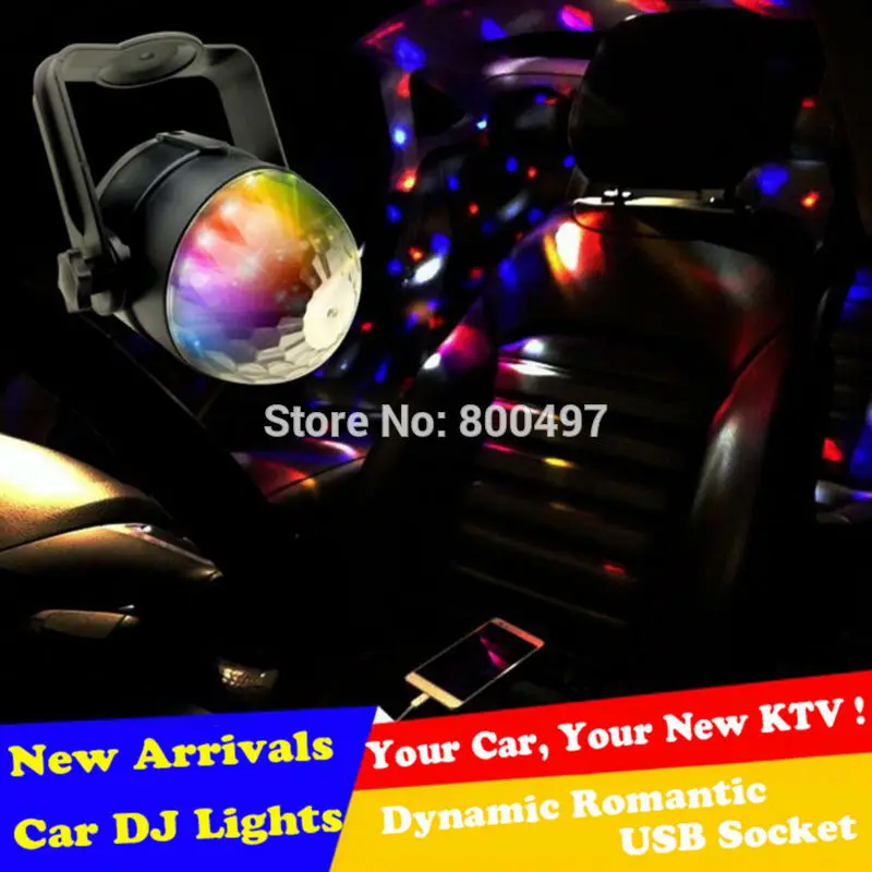 Новый Arricval USB Авто Дискотека диджеев RGB светодиодный мерцающий светильник Звук
