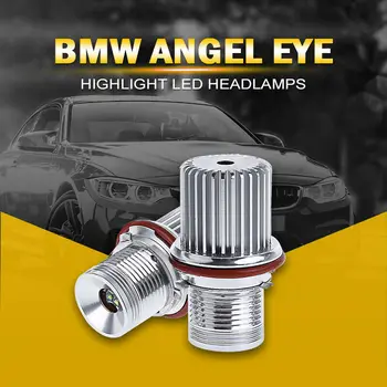 

12W Angel Eye Bulbs Light Halo Lamp For BMW E39 E60 E63 E65 E83 X3 AA Front 1000LM