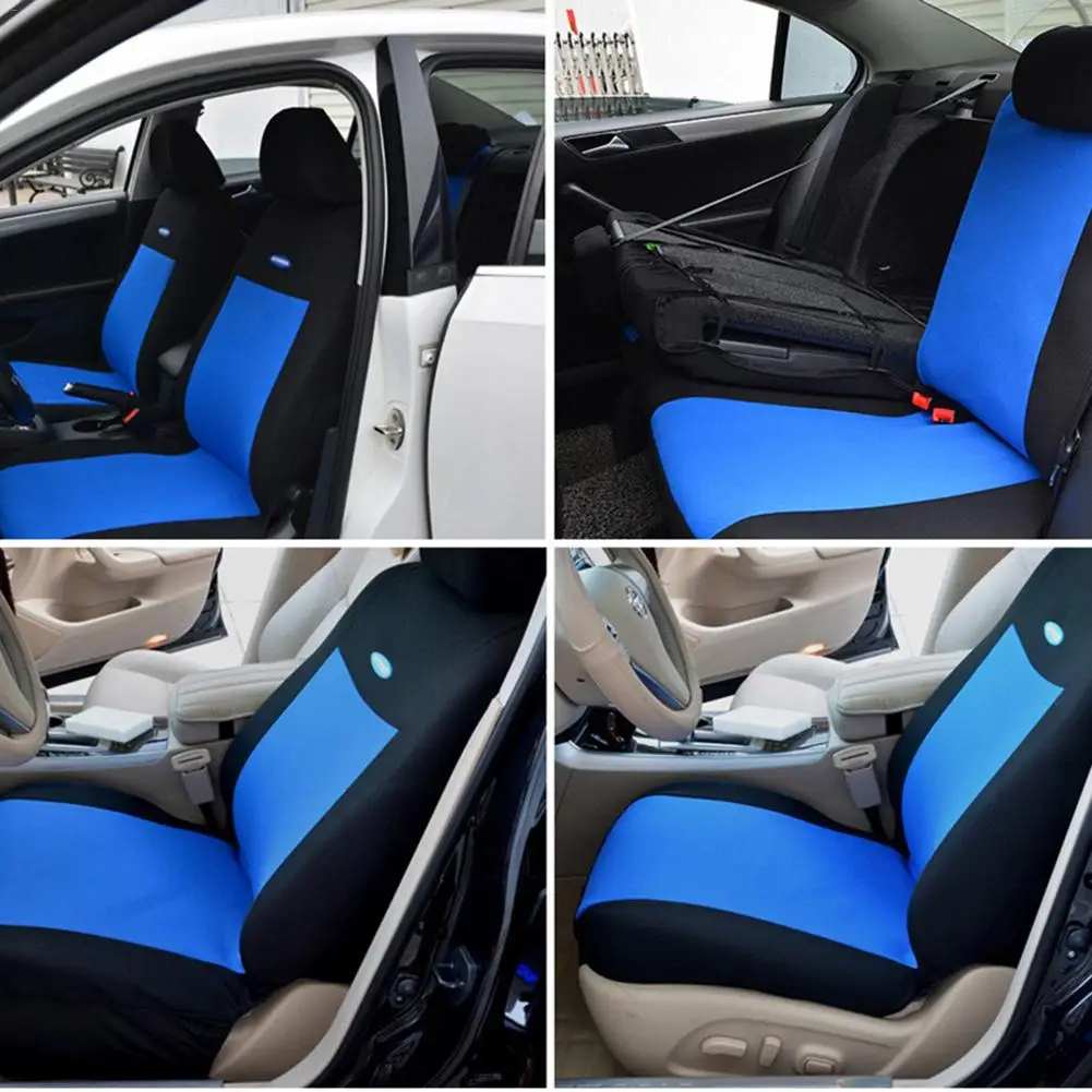 2 Pieces Set Universal Car Seat Covers Mesh Sponge Interior Accessories T Shirt Design Front Car Seat Cover For Car/Truck/Van