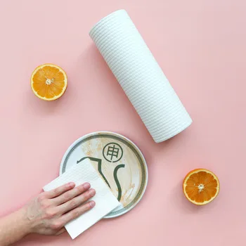 

Oil-free Lazy Cleaning cloth Kitchen Non-woven Fabric Towel Wet and Dry Dual Purpose Household Paper Disposable Dishcloth