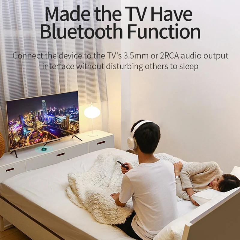 NFC Bluetooth 5 0 Receiver 2 in 1 Wireless Transmitter 3 5mm AUX RCA Jack Stereo Audio Adapter For Car Kit Speaker Headphones