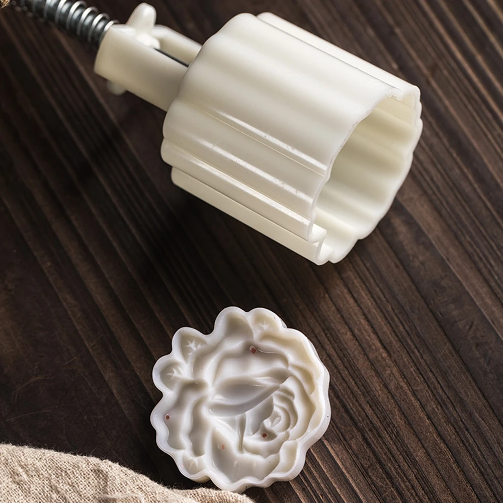 Moon Cake Tools Cookie Flower Stamp Mooncake Mold Kitchen Supplies Bakery Molds Ma'amoul Oriental Pastry Mould Form for Baking