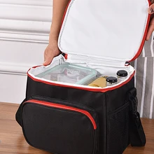 Thermische Isolierte Kühler Taschen Große Frauen Männer Picknick Mittagessen Bento Box Reisen BBQ Mahlzeit Eis Zip Pack Zubehör Liefert Produkte