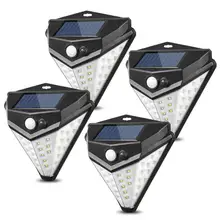 Солнечный светильник, уличный солнечный светильник, PIR датчик движения, настенный светильник, водонепроницаемый солнечный светильник на солнечной батарее для украшения сада