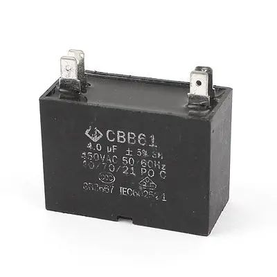 

Fan Capacitor CBB61 4uf 450V 4 Terminal 50/60 HZ