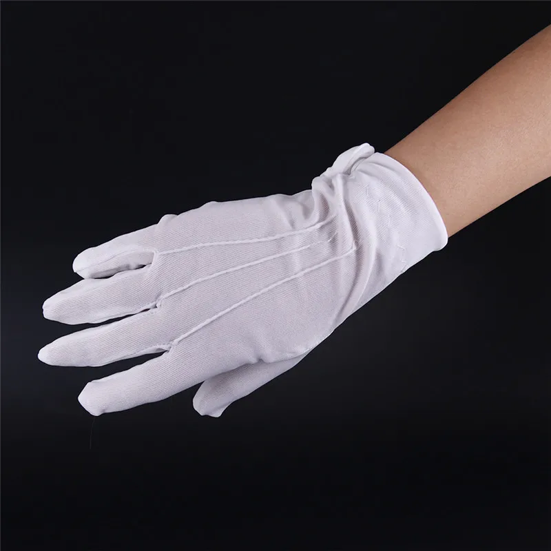 1Pair Cotton Inspection Work Gloves For Coin, Jewelry, Silver Inspection 23*8cm cotton gloves