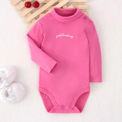 Newborn Baby Girl Clothing Bodysuits Tops Cotton Long Sleeved Romper 9-24M Outfits Clothes Jumpsuit Ruffled Costume for Kids New rose