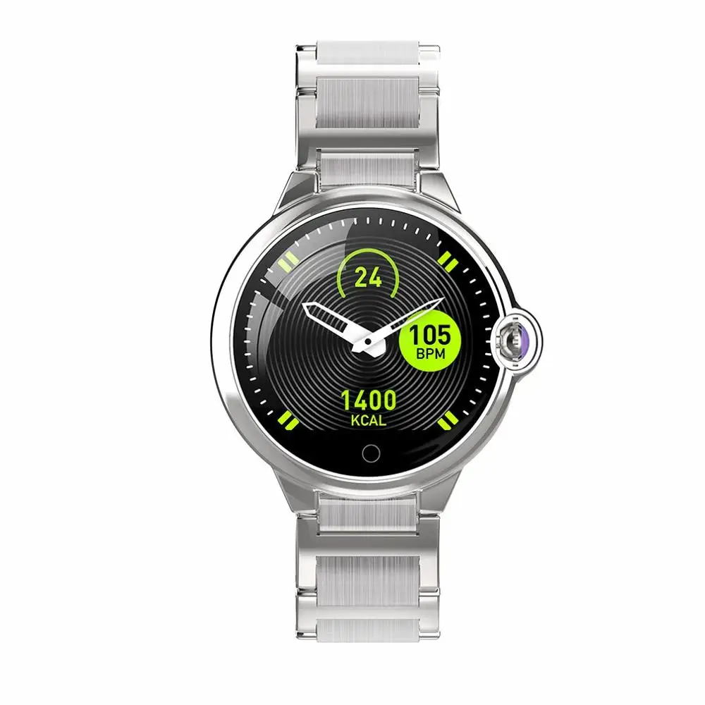 Steel Silver DR88 Смарт-часы с электрокардиографом ЭКГ дисплей пульсометр спортивный режим мужские Смарт-часы браслет - Цвет: Steel Silver