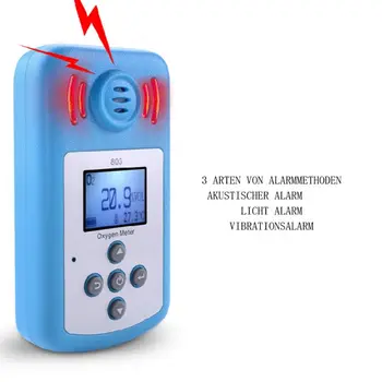 

Oxygen Meter LCD Display Sound Light Vibration Alarm Gas Concentration Detector 23GB