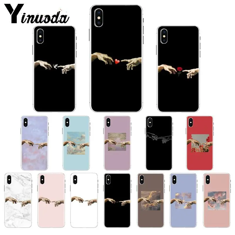 Yinuoda забавная ручная работа создание Adam TPU мягкий чехол для телефона Apple iPhone 8 7 6 6S Plus X XS MAX 5 5S SE XR мобильный чехол