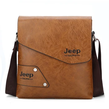 

Business Men's Crossbody Shoulder Bag Handbag PU Leather Messenger Bag Single Shoulder Fashion Style Male Small Bag Purse 2020