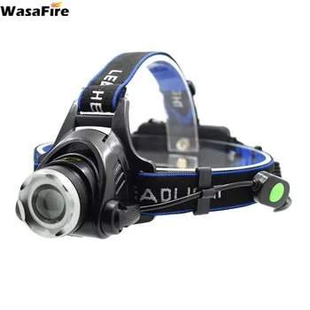 

XML T6 LED Headlamp Rechargeable Zoomable Head Light 3 Mode Forehead Flashlight Running Head Torch Lamp Use 18650 Battery