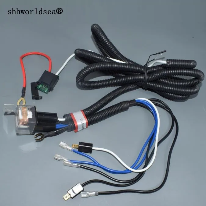 

worldgolden Universal 12V Electric Horn Relay Wiring Harness Kit For Grille Mount Blast Tone Horns Car High Quality